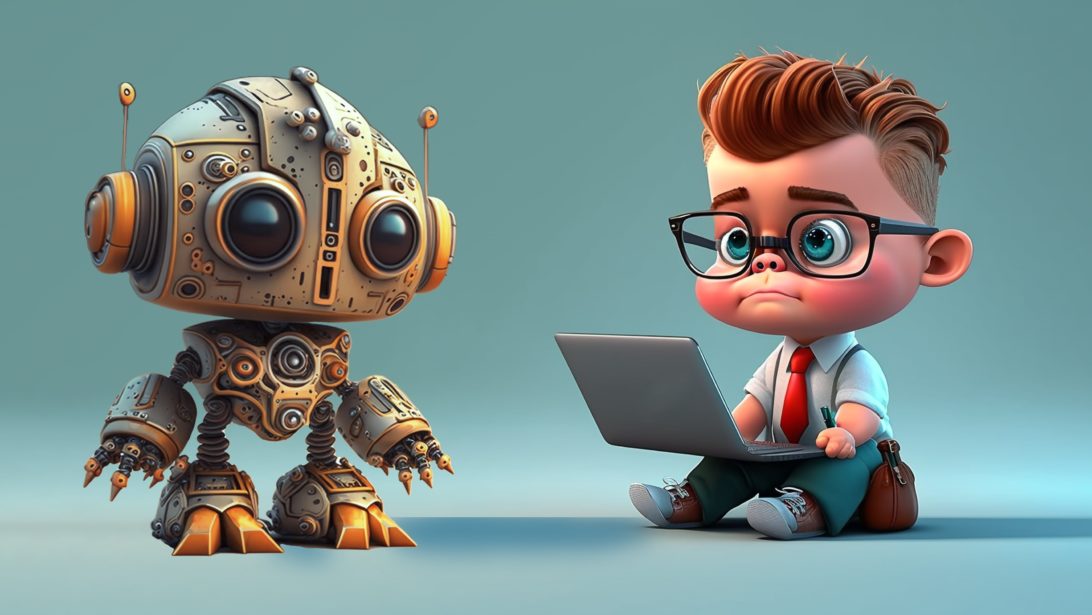 Nowoczesny AI PC dla biznesu na biurku