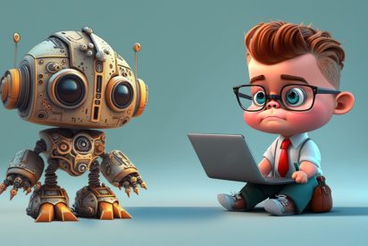Nowoczesny AI PC dla biznesu na biurku